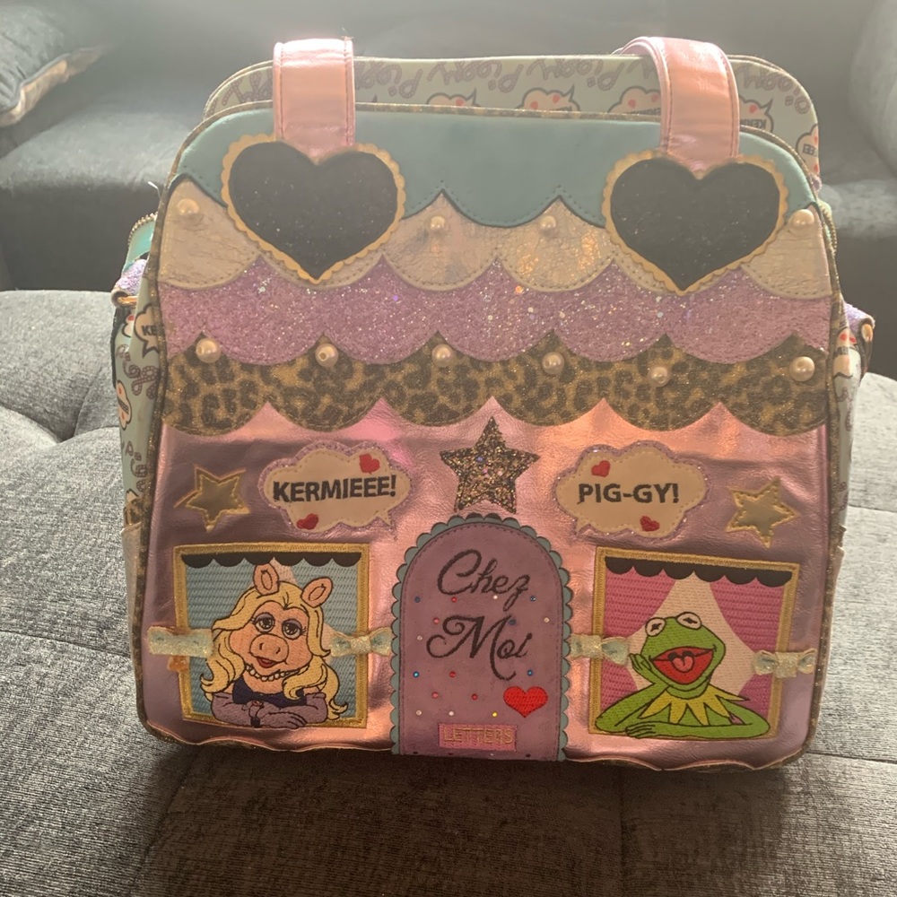 Irregular choice Kermit and piggy house purse